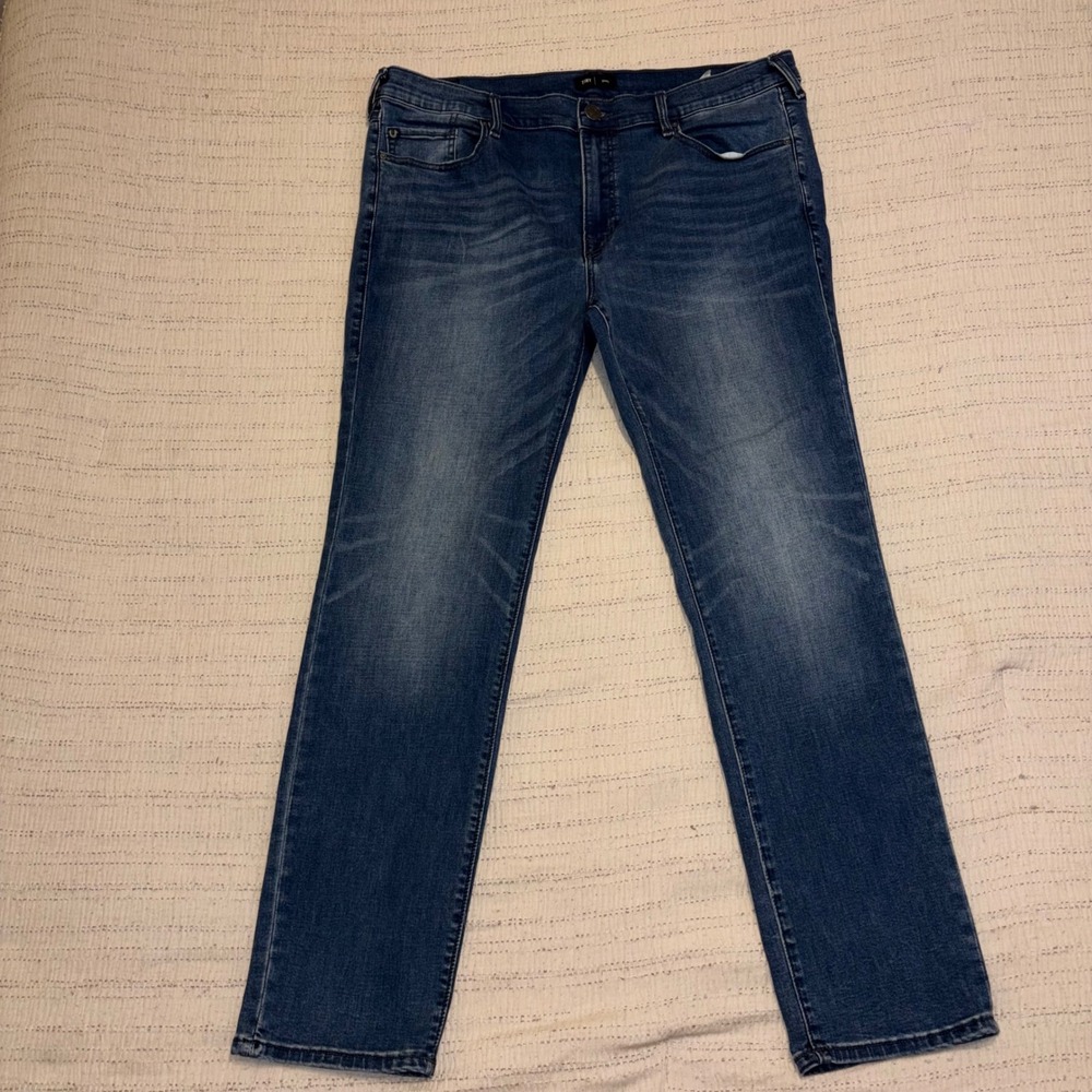 True Religion Tony Skinny Mens Jeans Size 40 Blue Denim Medium Wash 626-1110